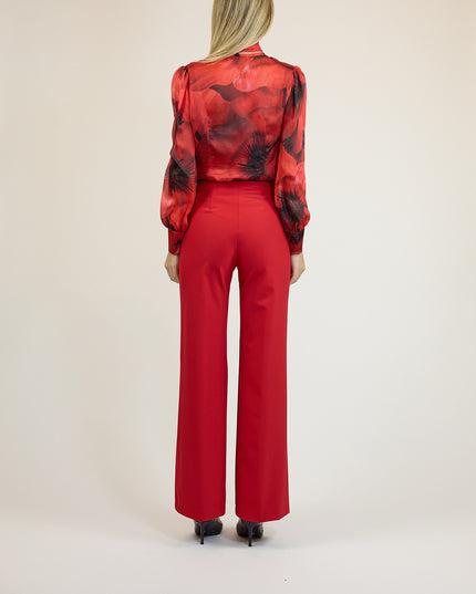 PANTALONI PALAZZO IN TESSUTO STRETCH