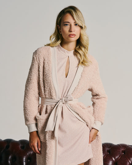 MAXI CARDIGAN IN BOUCLE' KNIT