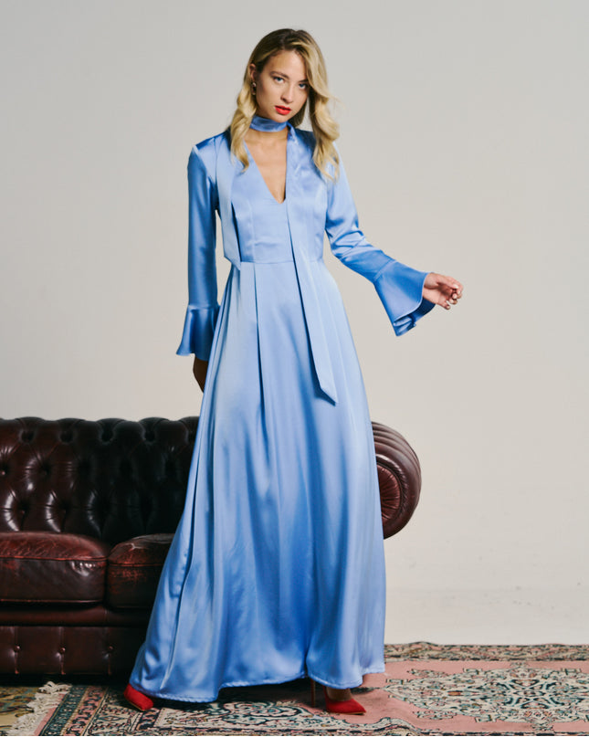 LONG DRESS WITH FULL SKIRT